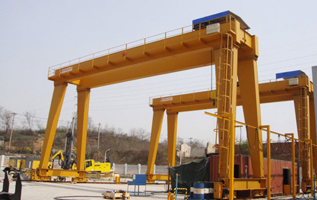 Various types of gantry cranes